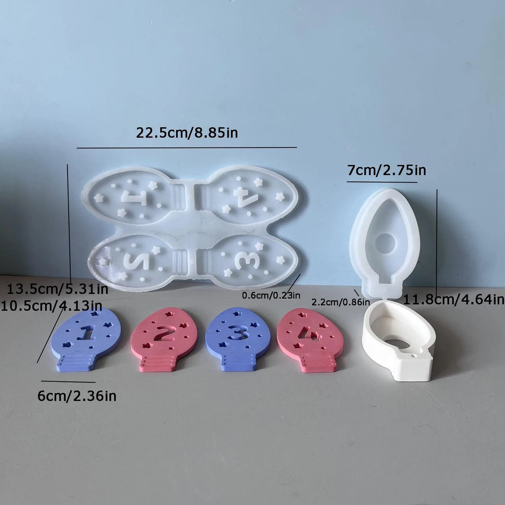 Gypsum Resin Molds Holiday Ambient Light Molds Advent Bulb Silicone Molds Ambient For Advent Celebrations Crafting Christmas Oasis Select White