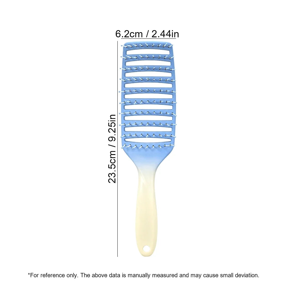 Hollow Out Hair Brush Scalp Massage Combs Hair Styling Detangler Fast Blow Drying Detangling Tool Wet Dry Curly Hair Oasis Select