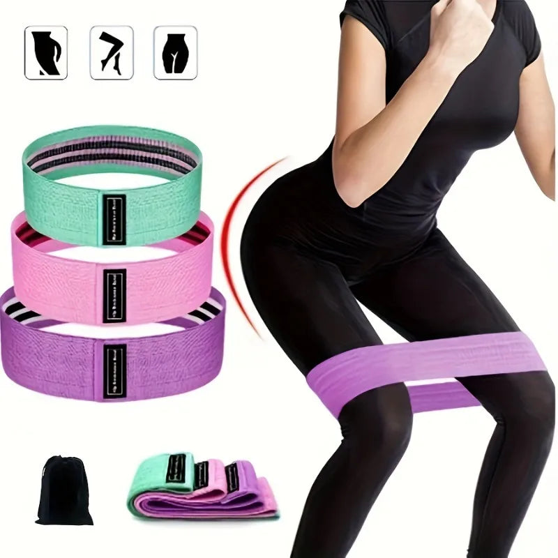 3pcs Yoga Squat Butt Belt Butt Rally Resistance Belt, Butt Lift Ring Elastic Belt Rally Ring Stretch Belt,Christmas Gifts Oasis Select