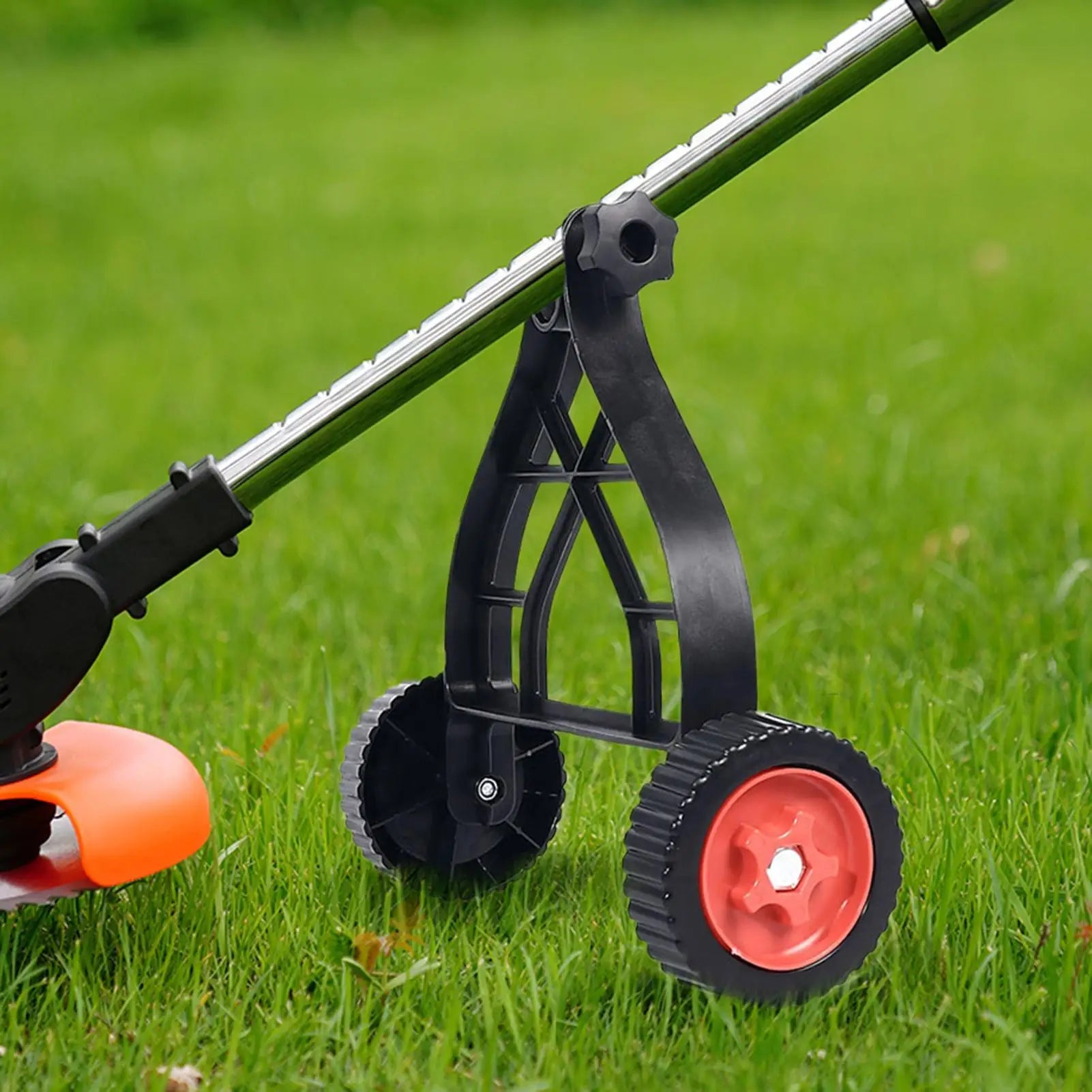String Trimmer Support Wheels Auxiliary Wheels Trimmer Support Brush Cutter Wheel Mower Attachment Adjustable Grass Cutter Oasis Select