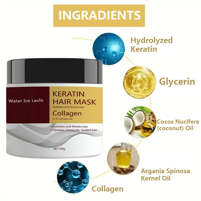 Miracle Hair Mask – Collagen, Keratin & Coconut Oil | 100g Deep Conditioning Hair Mask Oasis Select