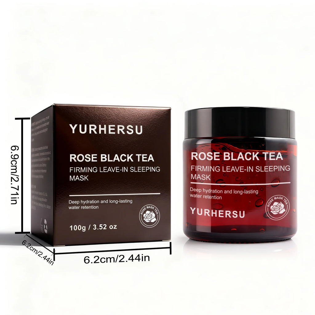 Rose Black Tea Overnight Sleeping Mask – Hydration & Glow Overnight Sleeping Mask Oasis Select
