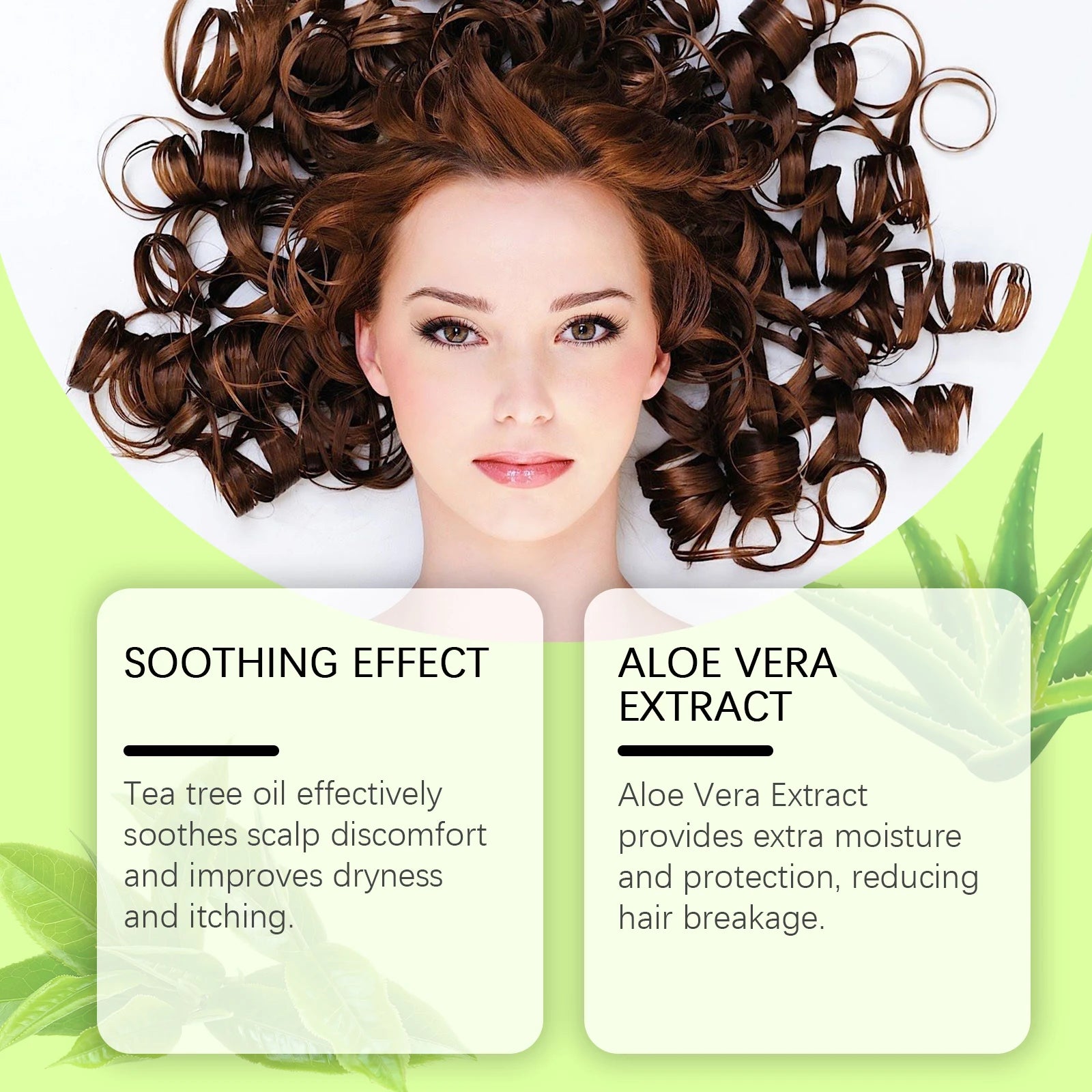 Hair care tea tree essential oil nourishes hair and repairs dry and bifurcated hair ends. Disposable pure tea essential oil Oasis Select