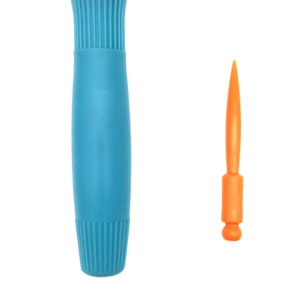 Professional Salon Hair Brush & Comb Set - Round Curly Hair Styling Tool with Rollers, Blue Oasis Select