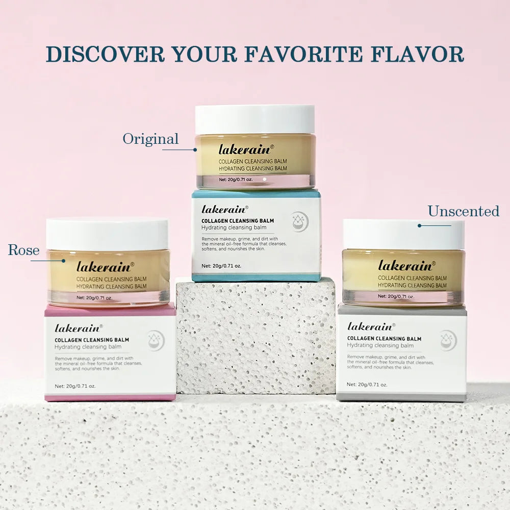 Rose Flavor Collagen Cleansing Balm Nourishing Cream Makeup Remover Mild Non-irritating Moisturizing Non-greasy Cleansing Balm Oasis Select