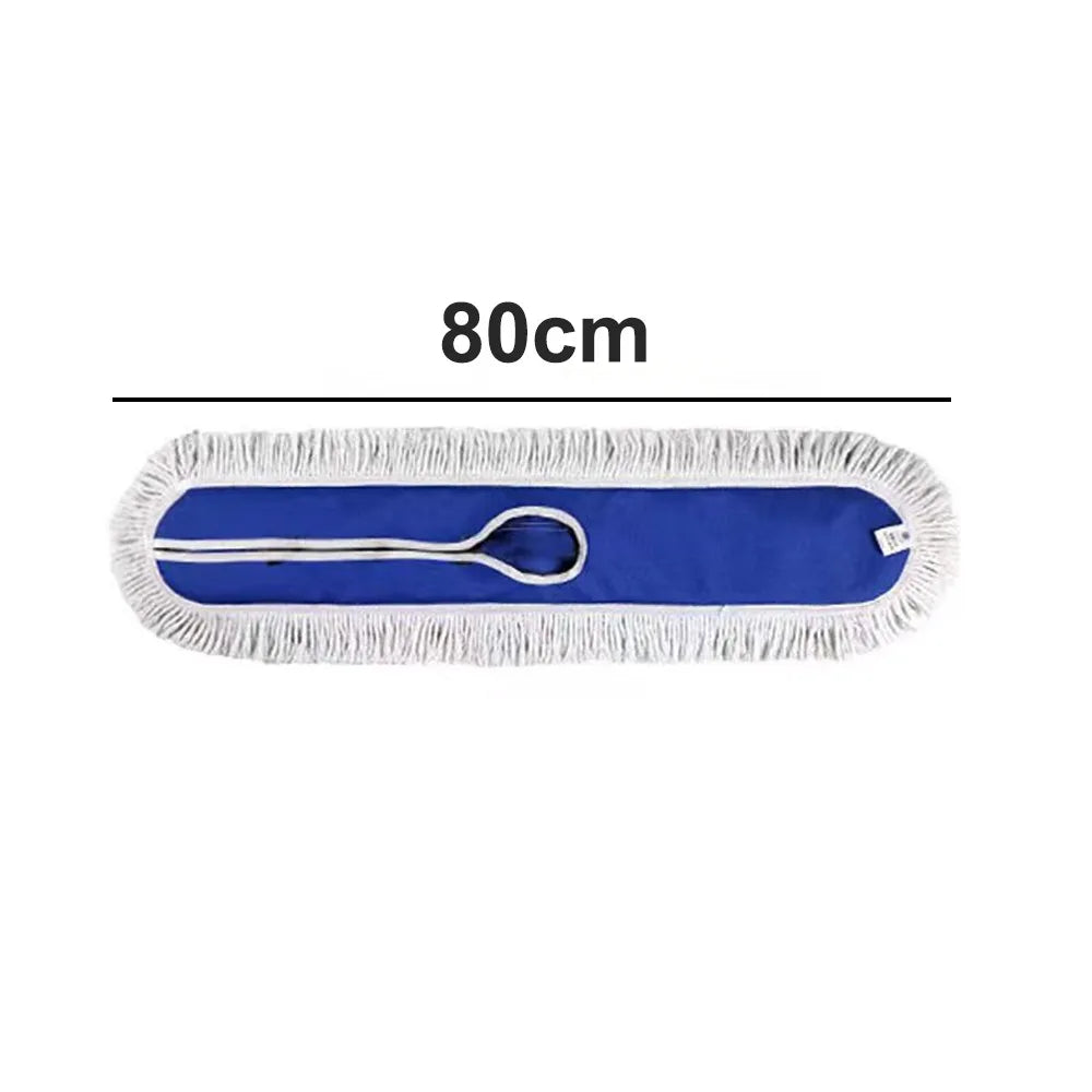 40/60/80/100/120cm Flat Mop Replacement Cloth Cotton Heavy Duty Floor Dust Mop Head Refill Removable Reusable Mop Accessories Oasis Select 80cm