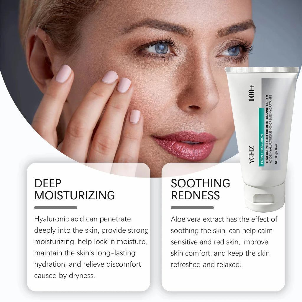 YCHZ Hyaluronic Acid Moisturizing Cream – Korean Skincare 80g Face Moisturizing Cream Oasis Select