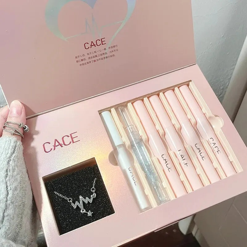 CACE 6-Piece Matte Liquid Lipstick & Lip Gloss Gift Set