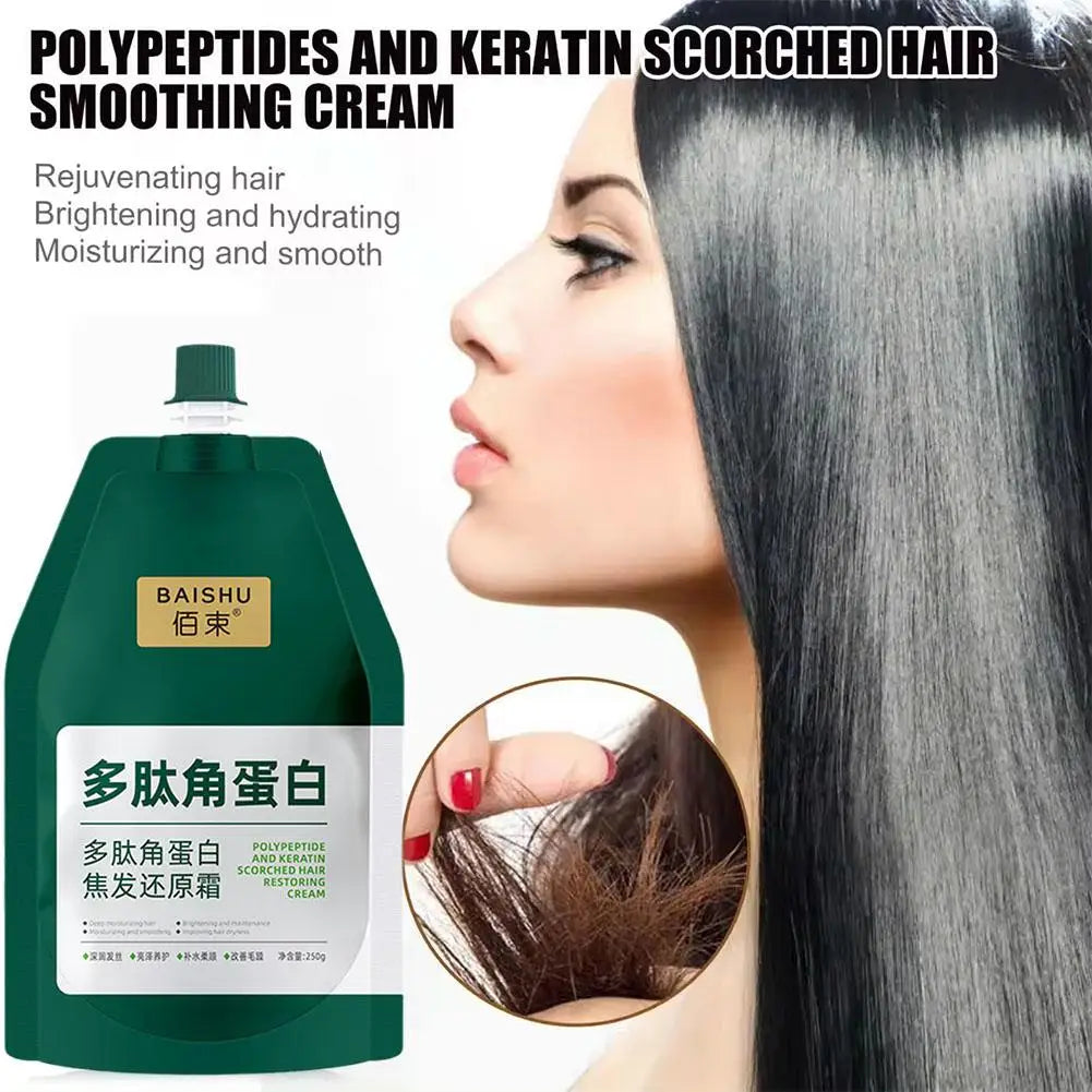 1/3 Polypeptide Keratin Hair Restoring Cream Repair Dry Damaged Hair Scalp Treatment Keratin Hair Mask Nourish Hair Conditioner Oasis Select