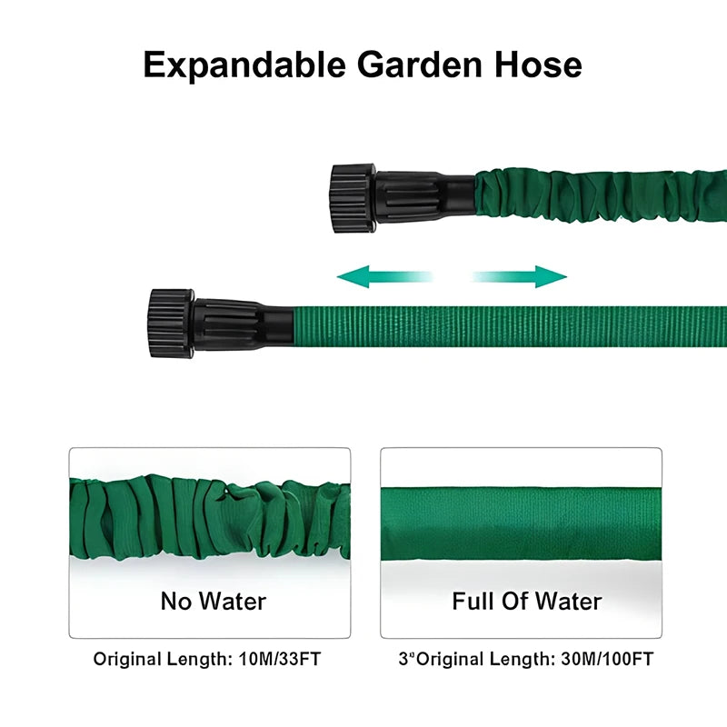 25-75 Ft Household Magic Hose, Flexible Water Spray Hose For Car Washing, Watering Plants, And Gardening. Oasis Select