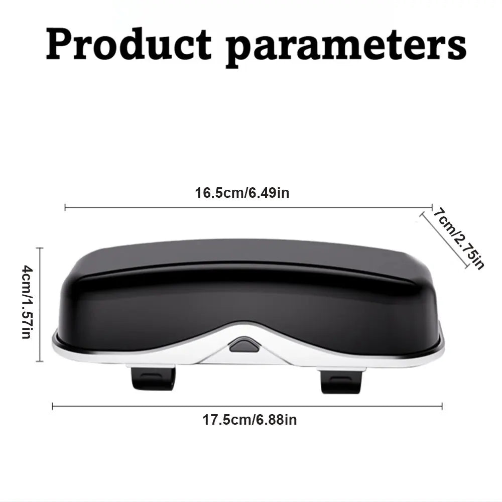 Car Sun Visor Glasses Holder – Press-Open Eyeglass Case