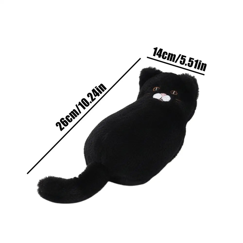 Pencil Case 1PC Cute Plush Cat Pencil Case Small Animal Design Fashion Pen Pouch School Supplies Stationery Box Gift For Kids Oasis Select Black