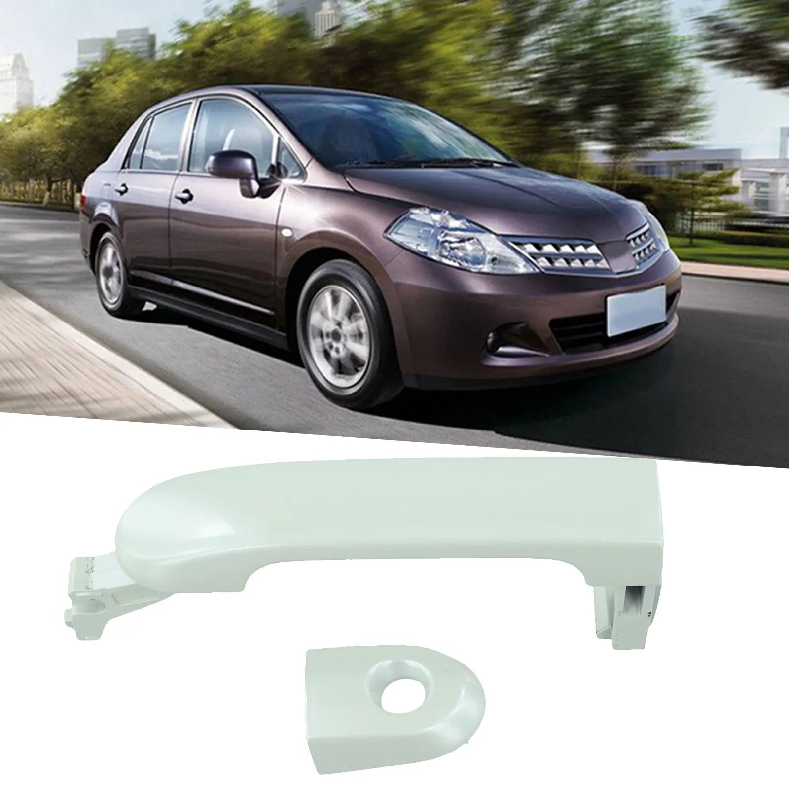 Automotive Replacement Parts Door Handle Front Left Door Handle Seamless Vehicle Integration Wear And Tear Resistance Oasis Select White China Mainland