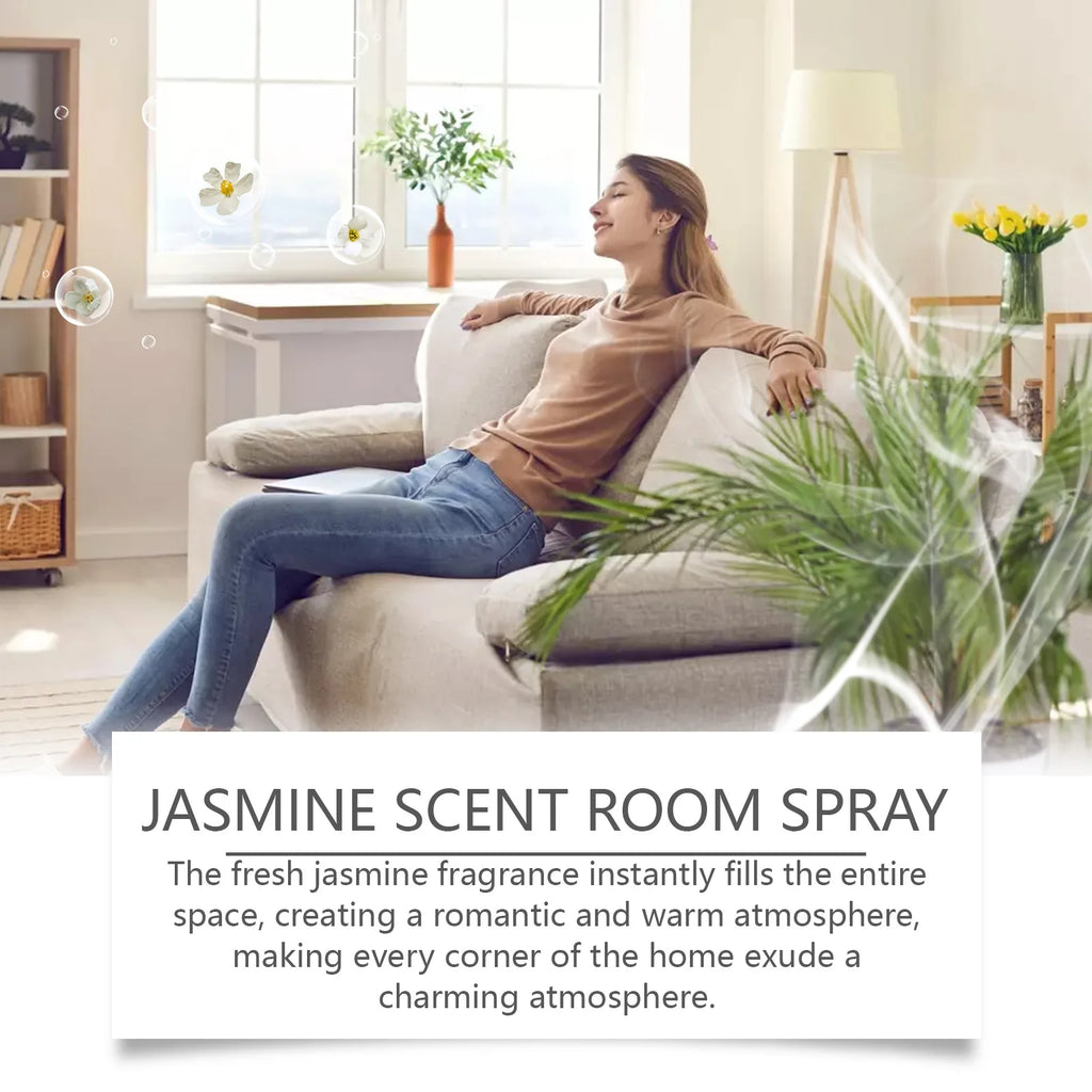 Indoor Jasmine Fragrance Spray Purify Air Remove Odour Boosting Mood Long Lasting Fragrance Barthroom Many Place Fragrance Spray Oasis Select