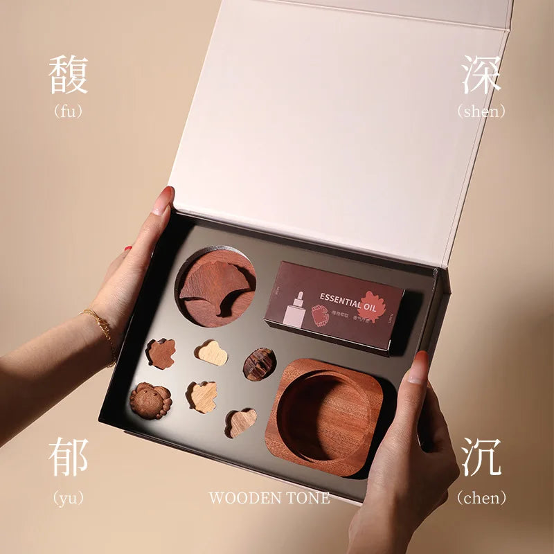 Fragrance Gift Box No Fire Aromatherapy Essential oil Long-lasting bedroom decoration diffuser wood birthday gift Oasis Select