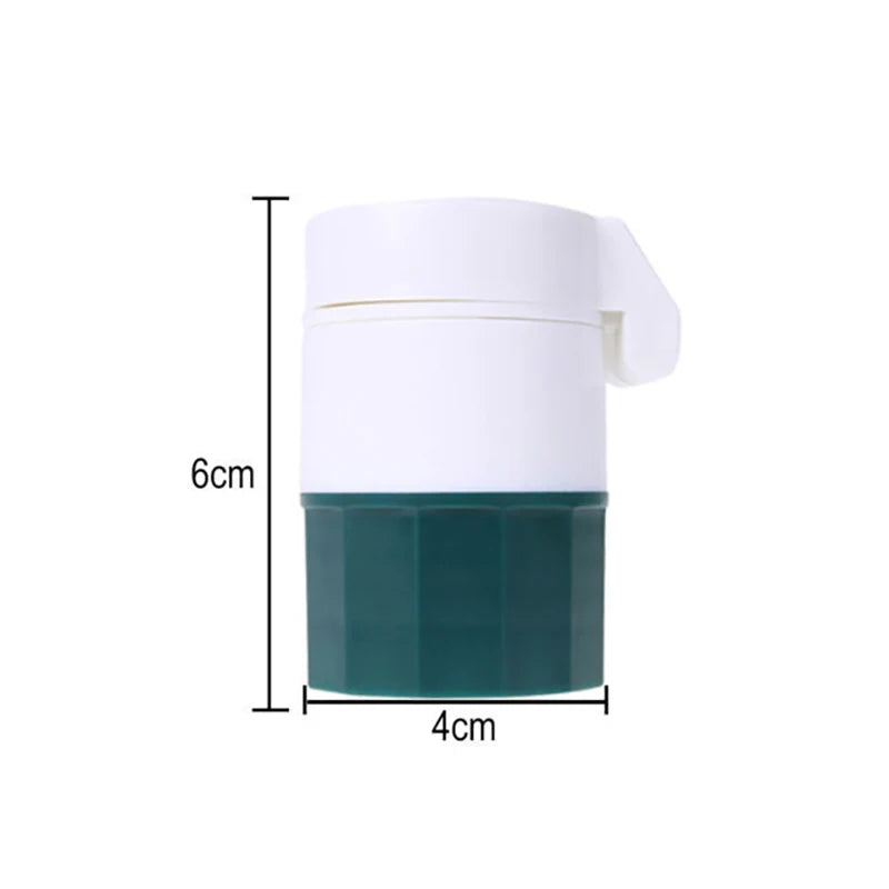 4-in-1 Pill Cutter Grinder Splitter & Storage Box