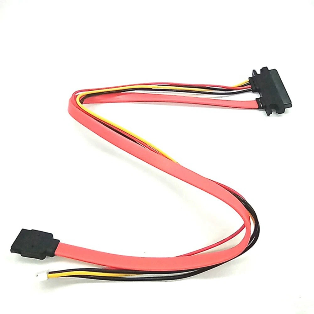 Hard Drive Data Power Supply Integrated Cable Small 4Pin Female & SATA 3.0 Male to SATA 22Pin(7+15Pin) Data Power Cable Oasis Select