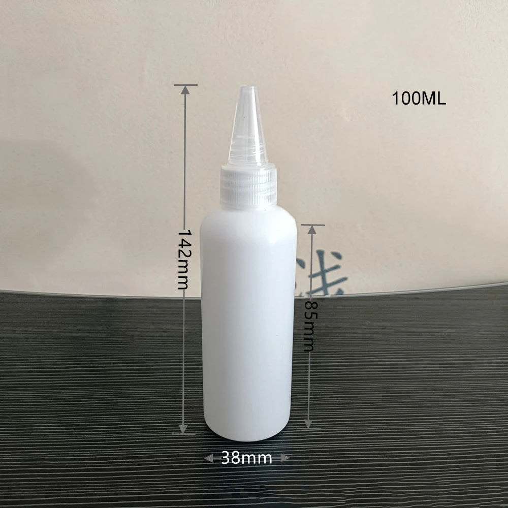 5/10/20/30/50/60/100ml Empty PE Plastic Glue Bottles With Screw-On Lids Squeeze Liquid Ink Oil Dropper Bottles Oasis Select null-100ml