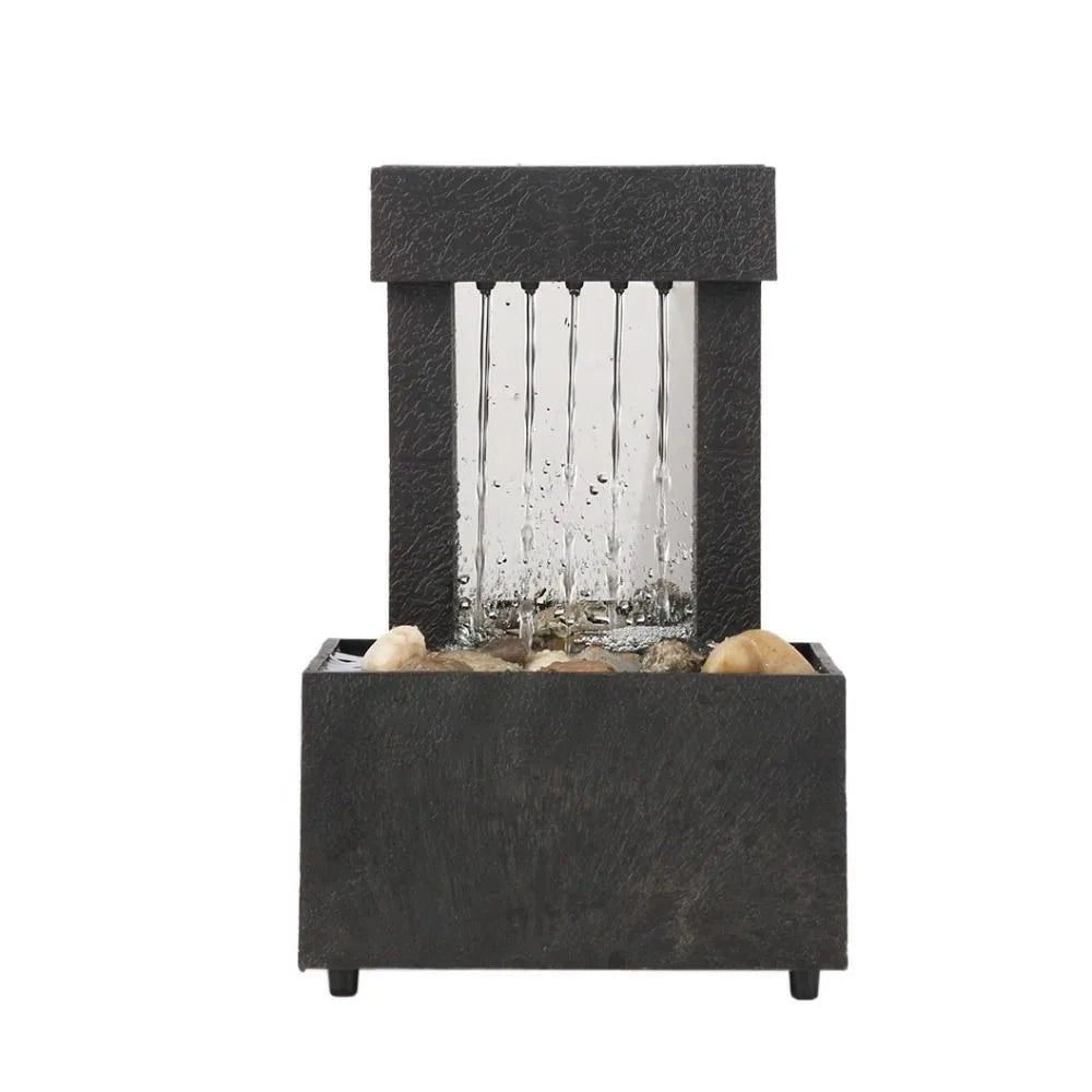 Creative Exquisite Tabletop Fountain Plastic Realistic Tabletop Waterfall Relaxation Mini Fountain Desktop Oasis Select style A