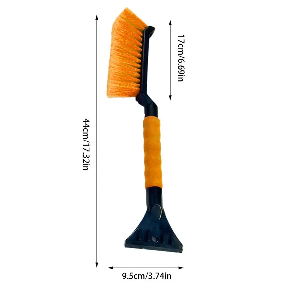 Winter Car Windshield Ice Scrapers 2 In 1 Ice Scraper And Brush Foam Grip Window Ice Scraper Snow Cleaner tool For Car SUV Sedan Oasis Select orange