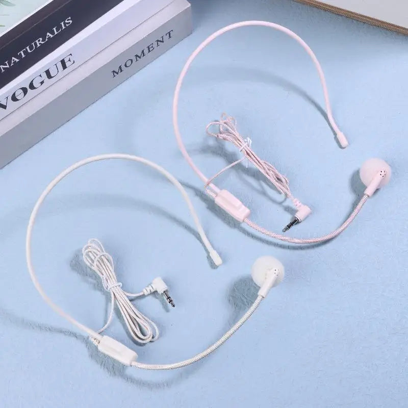 1Pcs 3.5mm Plug Microphone; Wired Speech Teaching Headset for Meetings Oasis Select