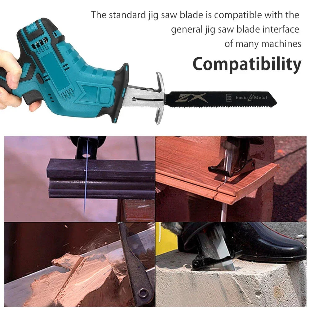 20 Pieces Jigsaw Blades Set T-Shaft HCS Assorted Jig Saw Blades for Wood Plastic and Metal Cutting for Black & Decker Metabo Oasis Select