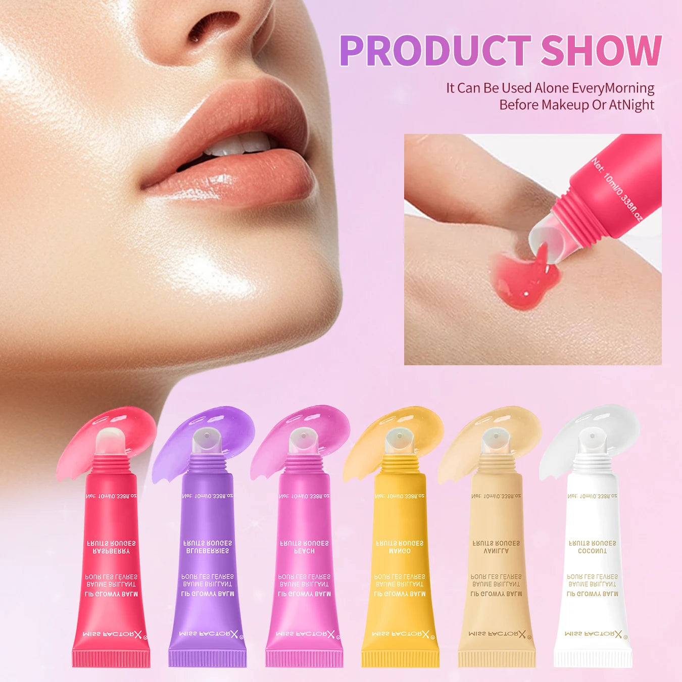 24pcs/box 6-color moisturizing lip gloss - Long lasting moisturizing, nourishing lips, glossy effect, women's gift choice Oasis Select