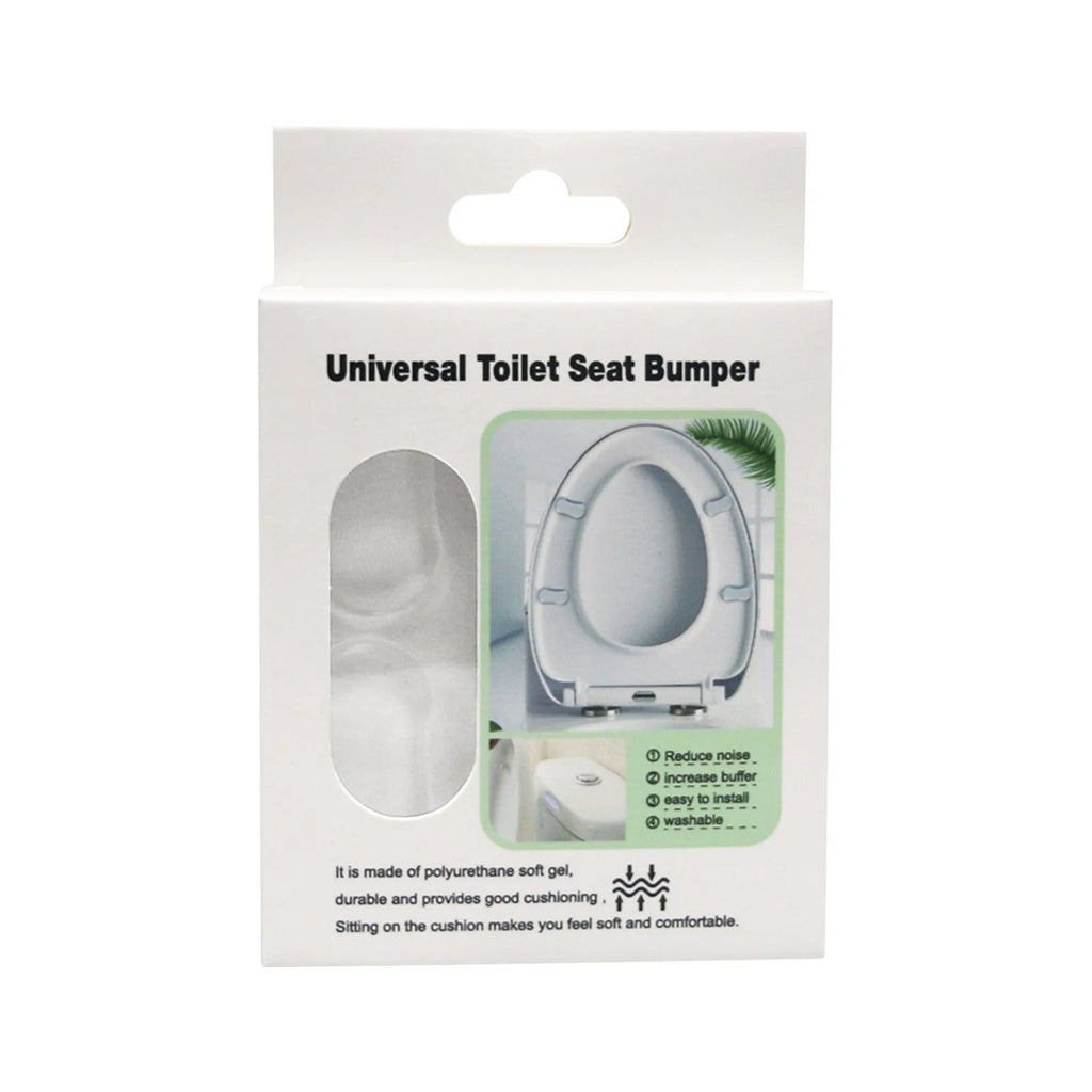Durable Silicone Toilet Seat Bumper 5 PCS Strong Adhesive Toilet Seat Buffer Pad Shock-Proof Bathroom Accessories Oasis Select