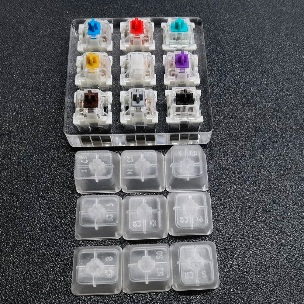Outemu Switch Tester for Mechanical Keyboard Gaming Switch 9 12 Key Blue Linear Clicky Slient Silver White Axis Customize Gaming Oasis Select