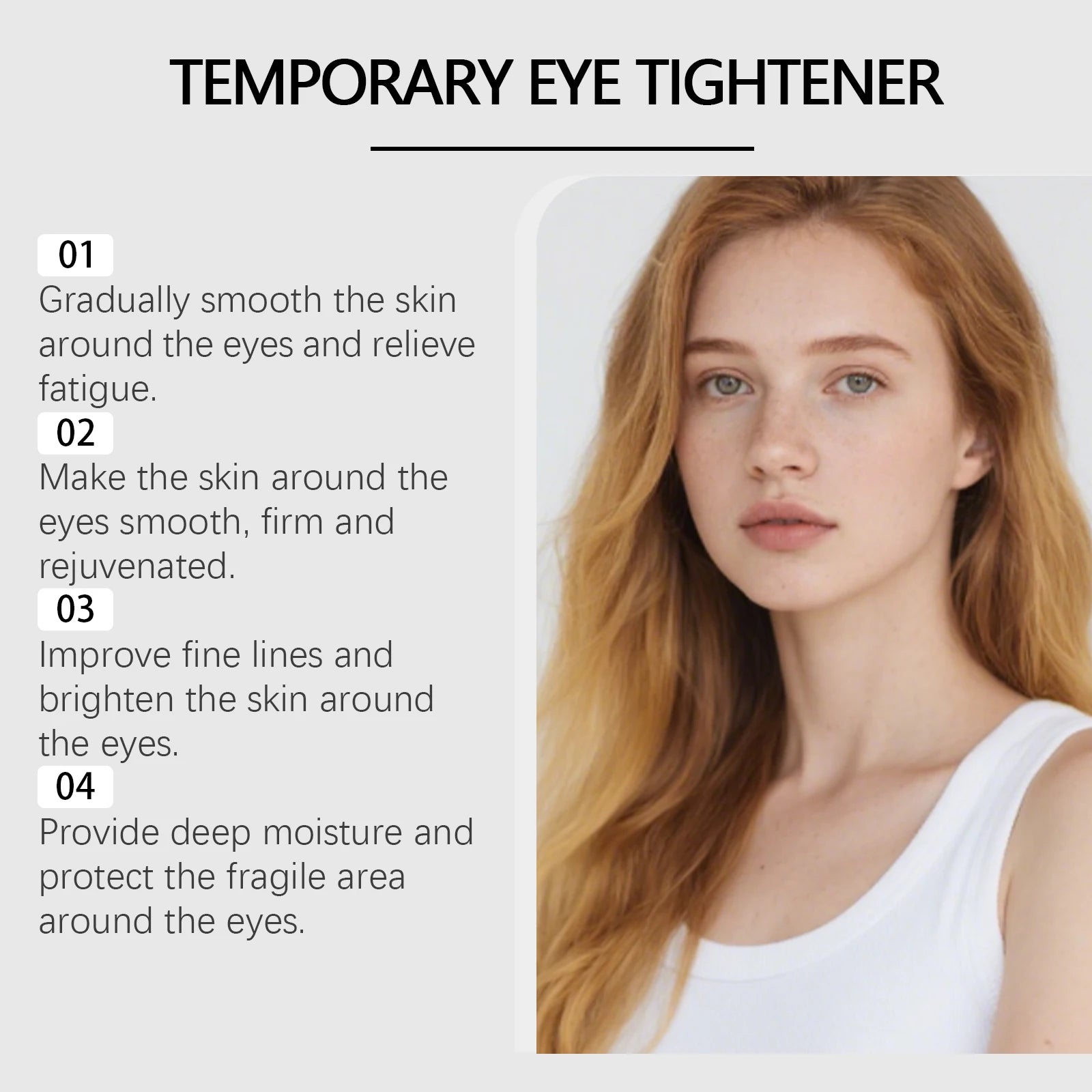 Instant Firm Eye Tightener Cream Lightens Fine Lines Dark Circles Reduces Puffiness Eye Cream Lifting Nourishing Eye Care Cream Oasis Select