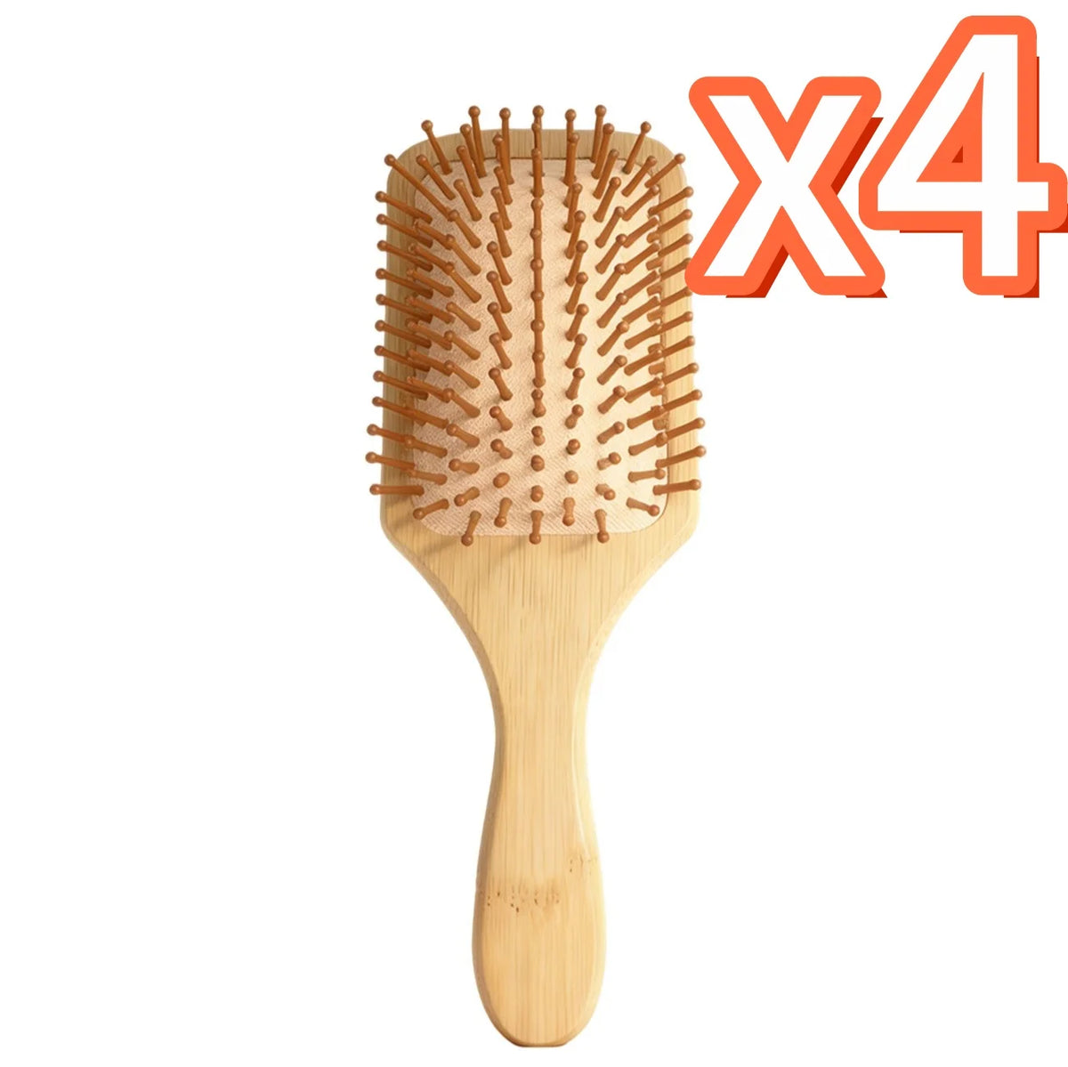 Natural Bamboo Air Cushion Hair Brush – Scalp Massage Comb Bamboo Hair Brush Oasis Select 4 pcs