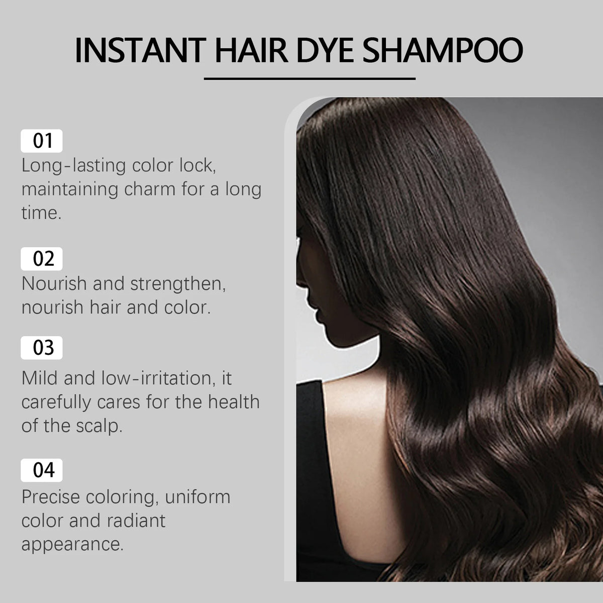 Polygonum Multiflorum Herbal Hair Dye Shampoo 200ml Hair Dye Shampoo Oasis Select