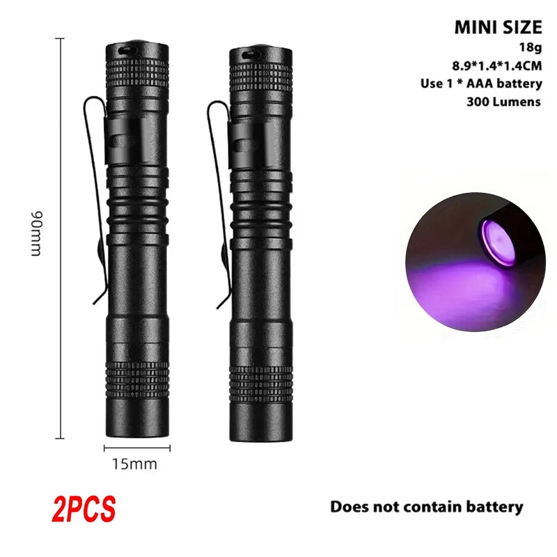 395nm UV Flashlight – Pet Urine Detector & Scorpion Finder