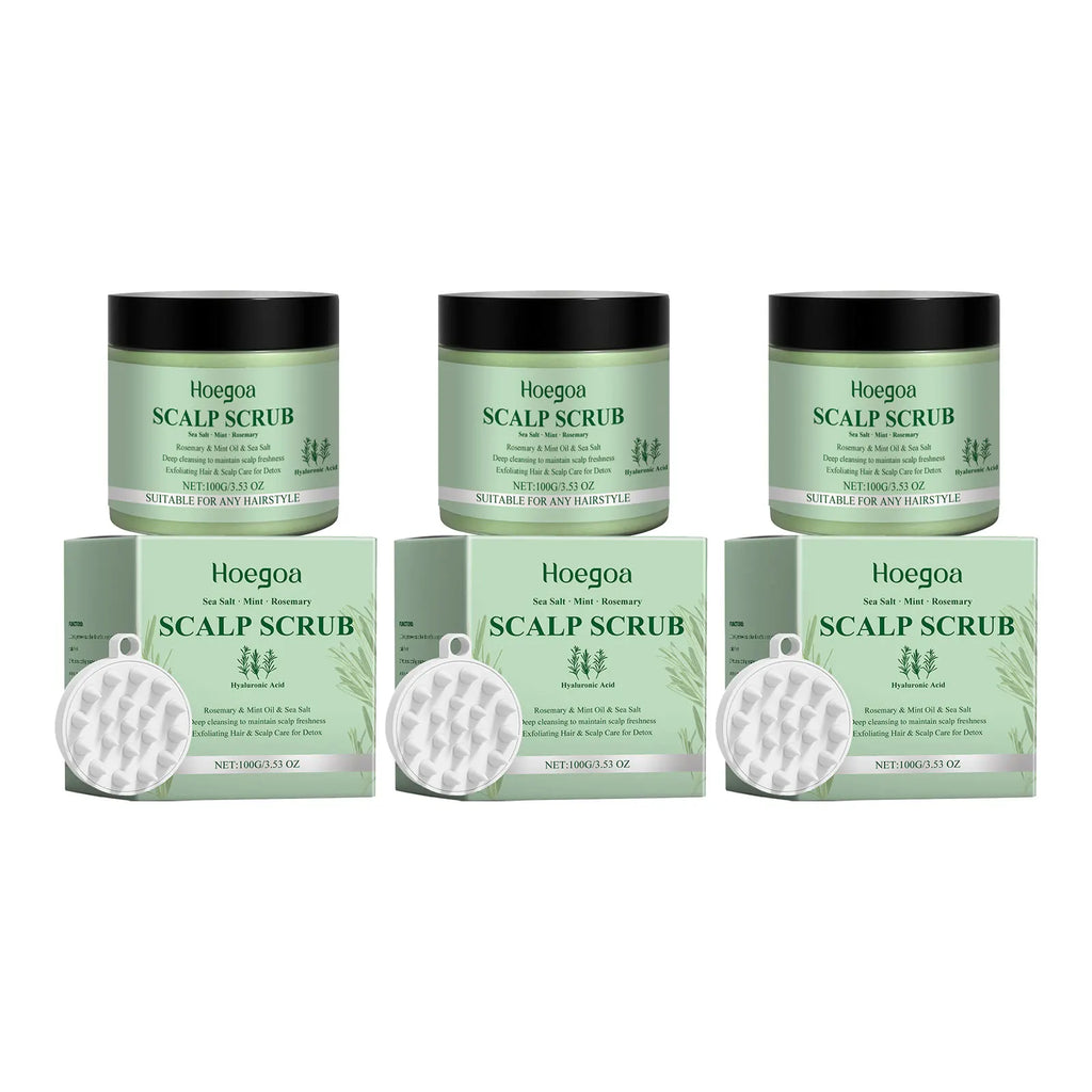 HOEGOA Rosemary Scalp Scrub – Deep Cleanse & Nourish Scalp Scrub Oasis Select 300g boxed