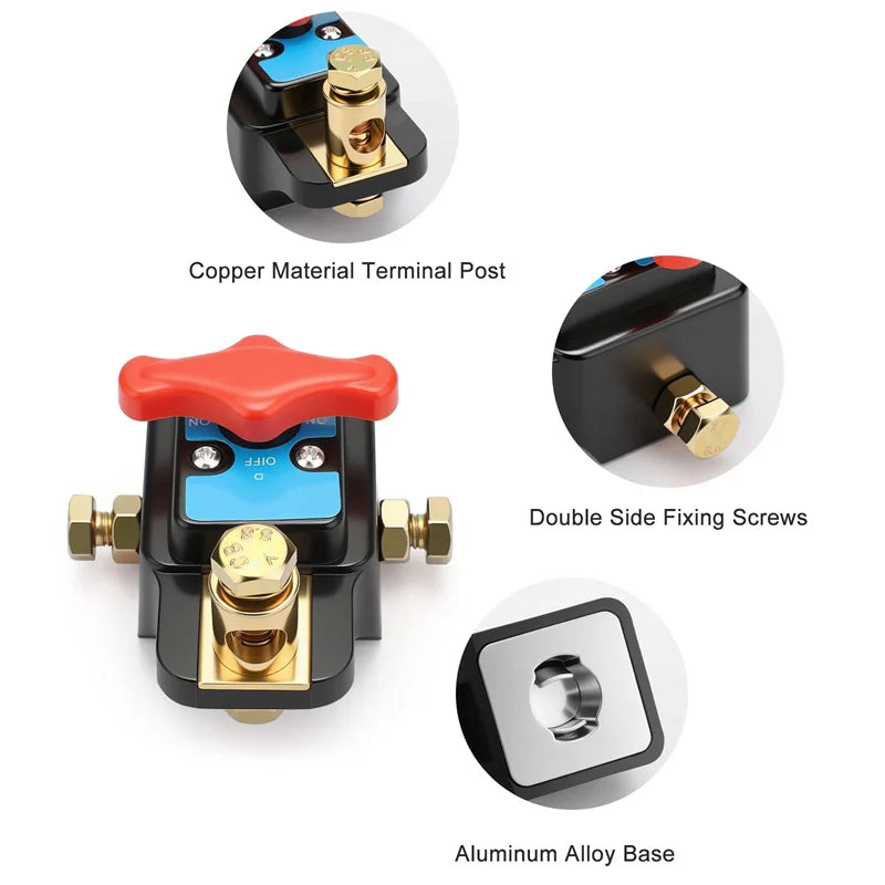 12-24V Car Disconnect Switch Agricultural Vehicle High Power Cut-Off Switch Quick Cut-Off Switch Protector Kill Switches Oasis Select