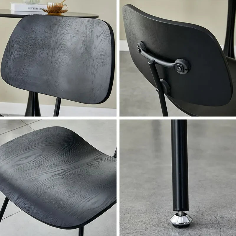 Nordic industrial style ant chair wrought iron light luxury meeting room back chair study livingdining chair Durable Oasis Select