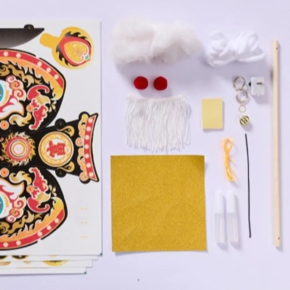 2026 Lion Dance Lantern DIY Kit | Chinese New Year Craft