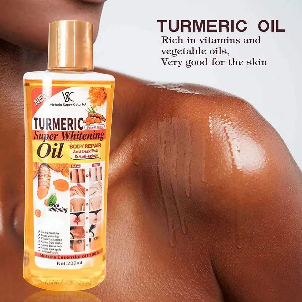 200ml Turmeric Remove Dark Spots Essential Oil For Women Moroccan Ginger Anti Wrinkle Serum Men Whitening Moisturizing Skin Care Oasis Select