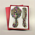 Vintage Peacock Handheld & Tabletop Mirror Set – 2pcs Decorative Mirror Set Oasis Select GreenPeacockk