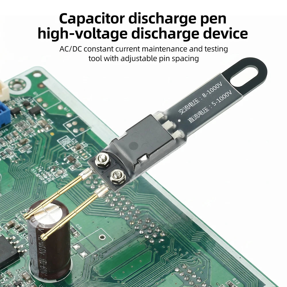 High-Voltage Discharge Capacitor AC/DC Anti-Electric Shock Switch Power Supply Maintenance Testing Tool for Professional Use Oasis Select