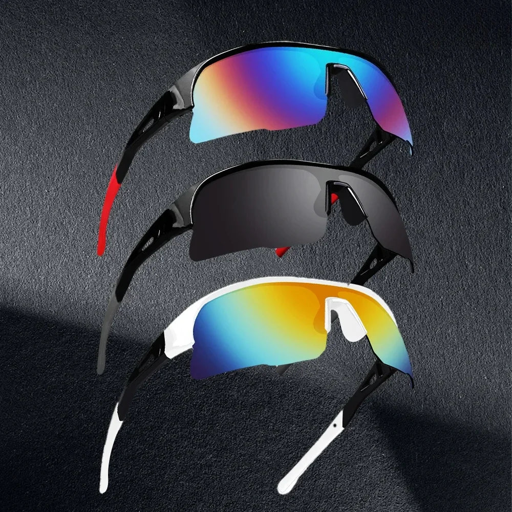 Cycling Glasses UV Protection Sports Sunglasses Lightweight Frame Surround Windproof Glasses for Cycling Running Hiking Oasis Select