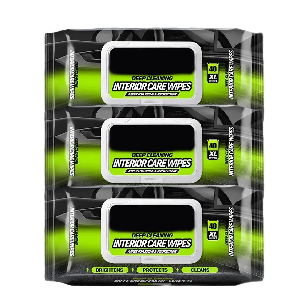 Car Interior Cleaning Wipes Multi-function Car Dashboard Seat Leather Nursing Brightening Wipes Car Wash Care Cleaning tools Oasis Select 3 Pack