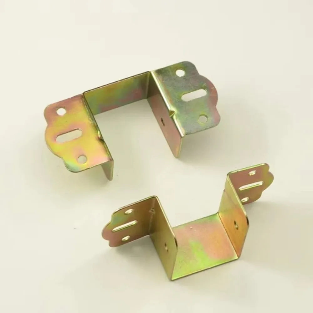 Gifts Thickened Bed Hinge Beams Connector Bed Beam Hook Up Steel Bedstead Furniture Hardware U-shaped Bed Board Fixing Bracket Oasis Select
