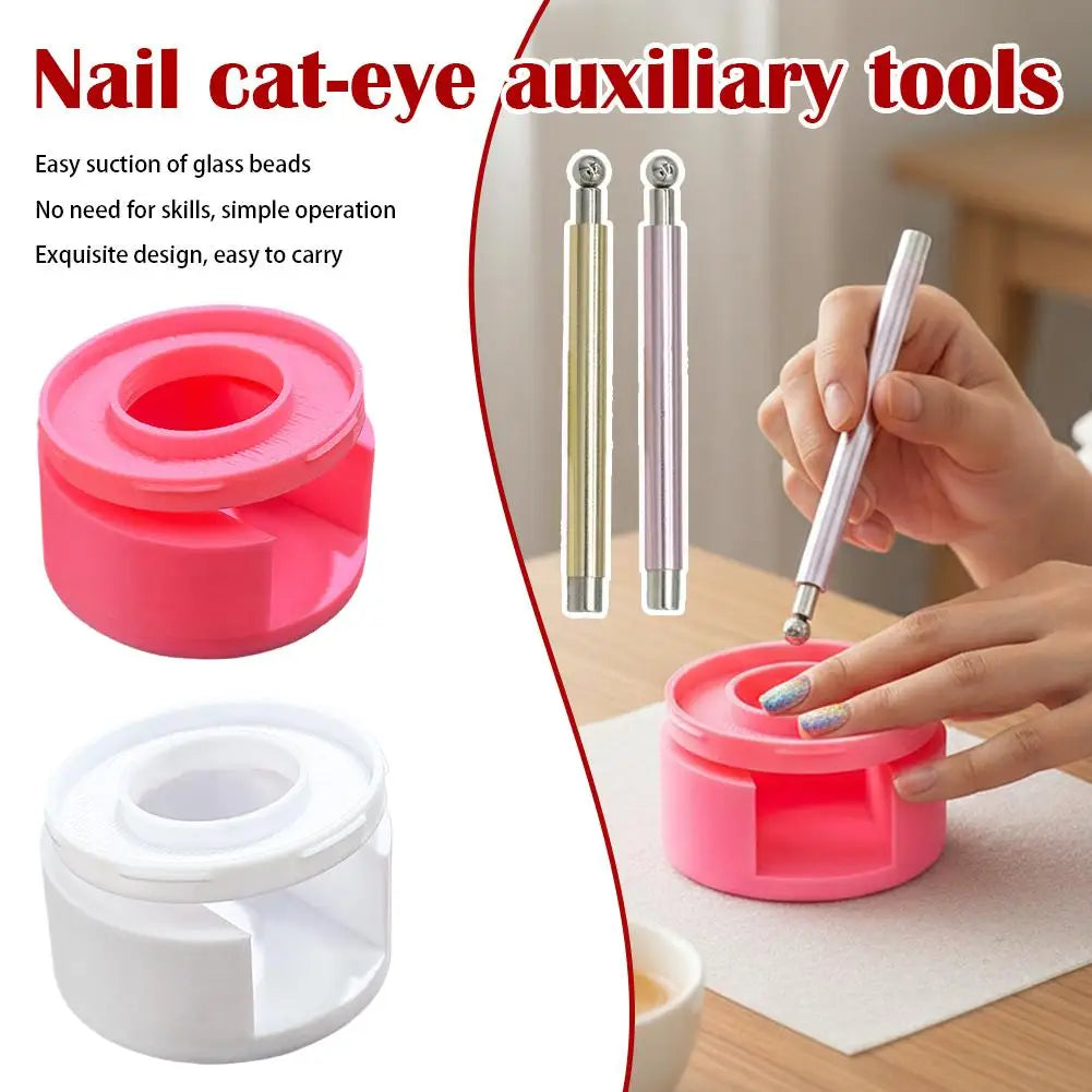 Cat Eye Nail Magnet Tool – Double-Ended Magnetic Bead Stick Nail Art Magnet Tool Oasis Select