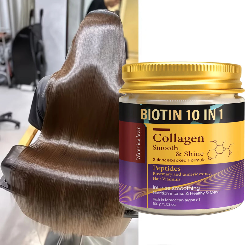 Collagen & Keratin Hair Mask – Biotin 10-in-1 Repair Formula Keratin Hair Mask Oasis Select