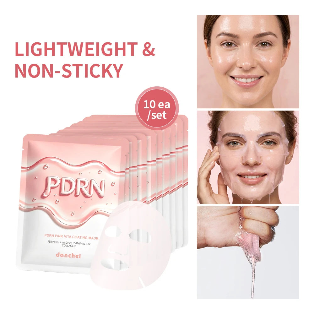 10-Pack PDRN Salmon DNA Sheet Masks – Hydrating & Firming Korean Sheet Mask Oasis Select