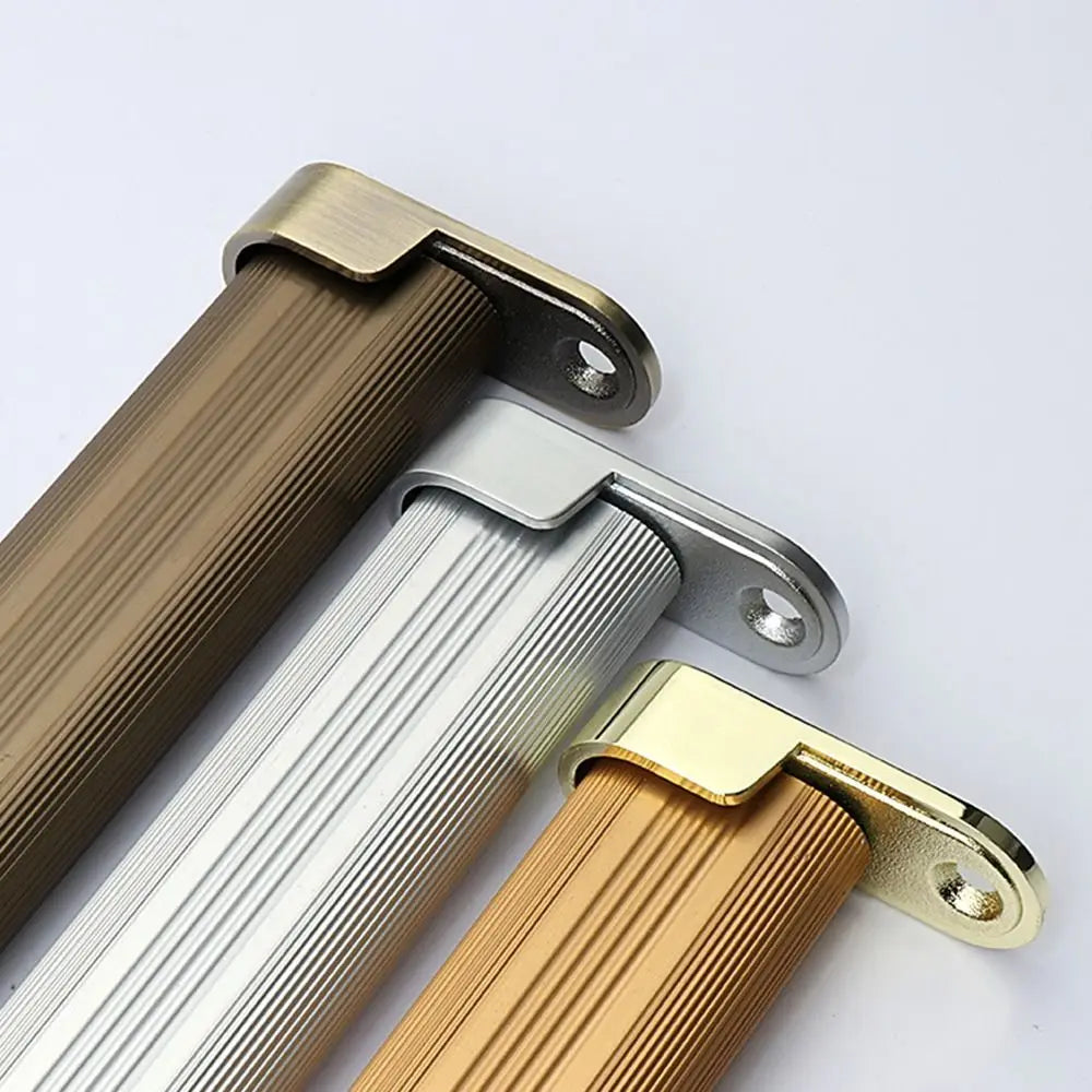 Zinc Alloy U-Shape Closet Rod Holders | Pole Sockets Set of 2