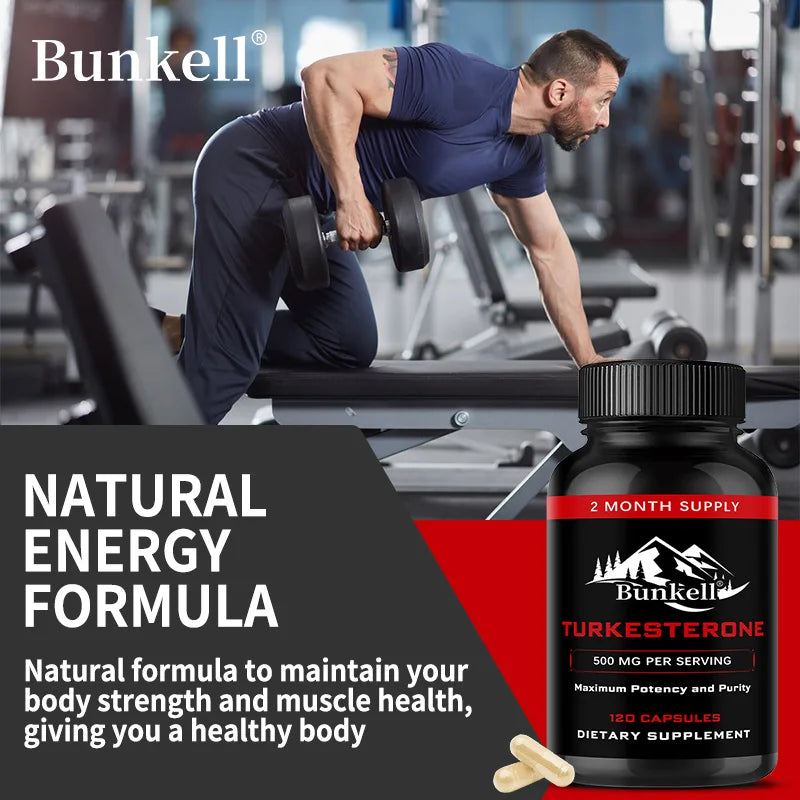 Turkesterone 500mg Capsules – Muscle Growth & Recovery Support Fitness Supplement Oasis Select