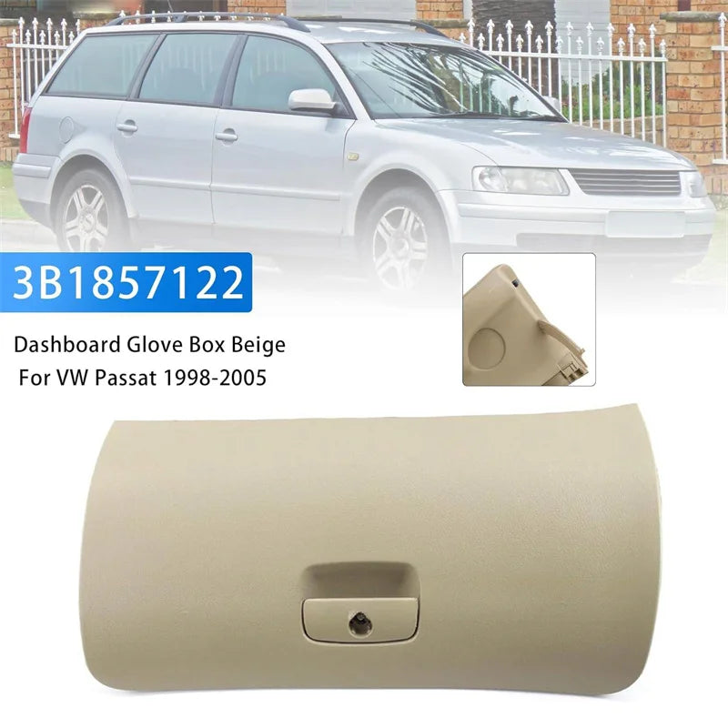 Glove Box Door Lid Assembly Door Lid Cover 3B1857122 For VW Passat B5 B5.5 1998-2005 Glove Box Drawer Cover Lid Oasis Select one size Beige