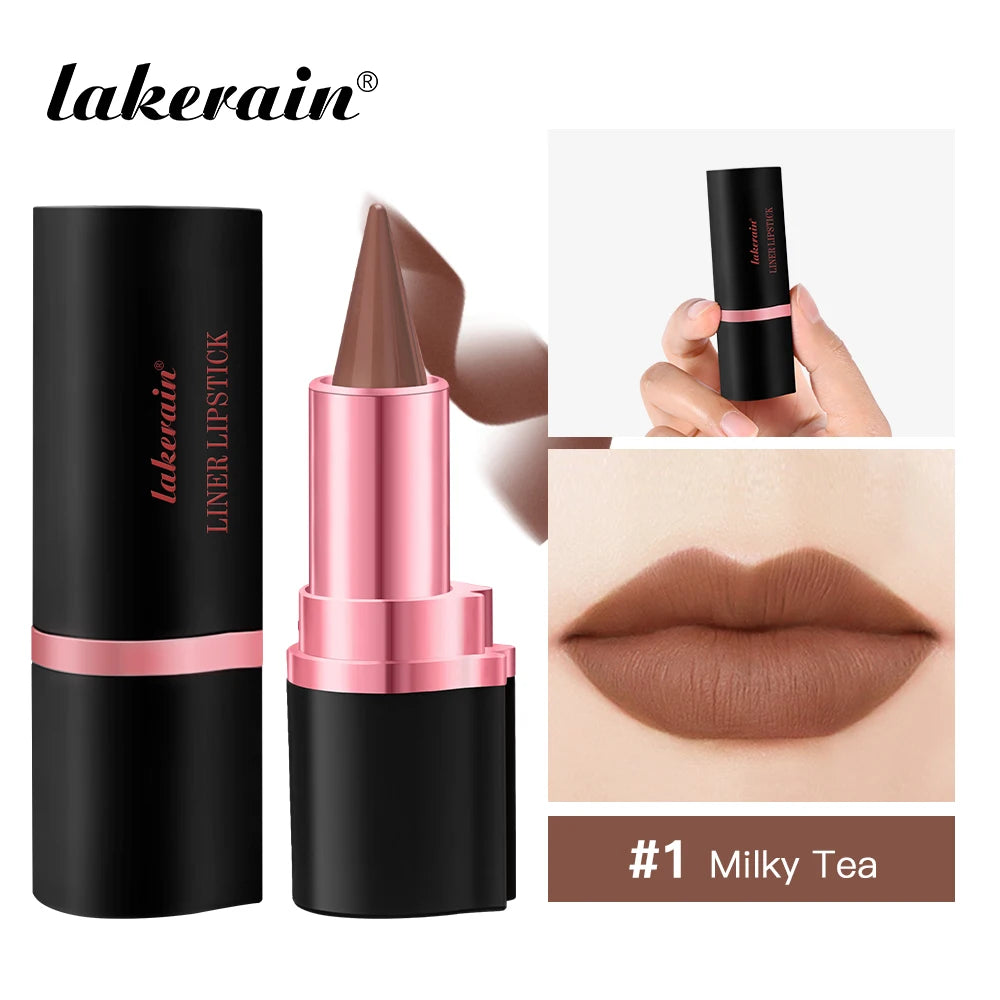 Gradient Lip Liner Lipstick Long Lasting Waterproof Matte Makeup Non Sticky Contouring Tint Lip Liner Crayon Lip Cosmetics Oasis Select 01 Milky Tea